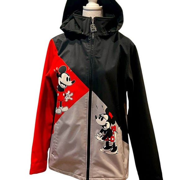 Disney Bradford Exchange Mickey & Minnie Mouse Jacket Sz Small Detachable Hood. - Picture 4 of 12